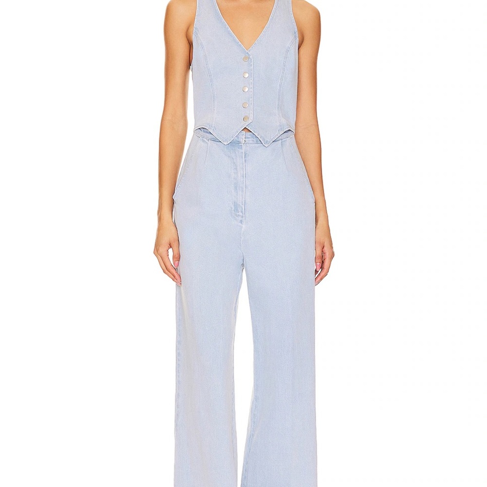 Amanda Uprichard Sky Blue Jumpsuit NWT XS